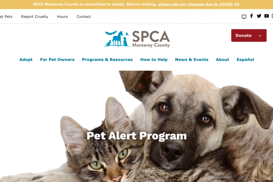 The SPCA of Monterey County enjoys Pet Alerts from PetBridge